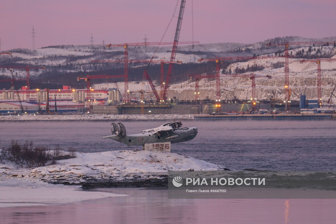 Реконструкция гидросамолета БЕ-6 в музее авиации на острове Большой Грязный