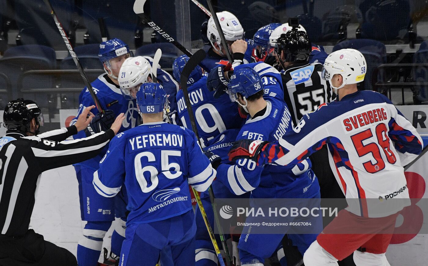 Хоккей. КХЛ. Матч "Динамо" - ЦСКА