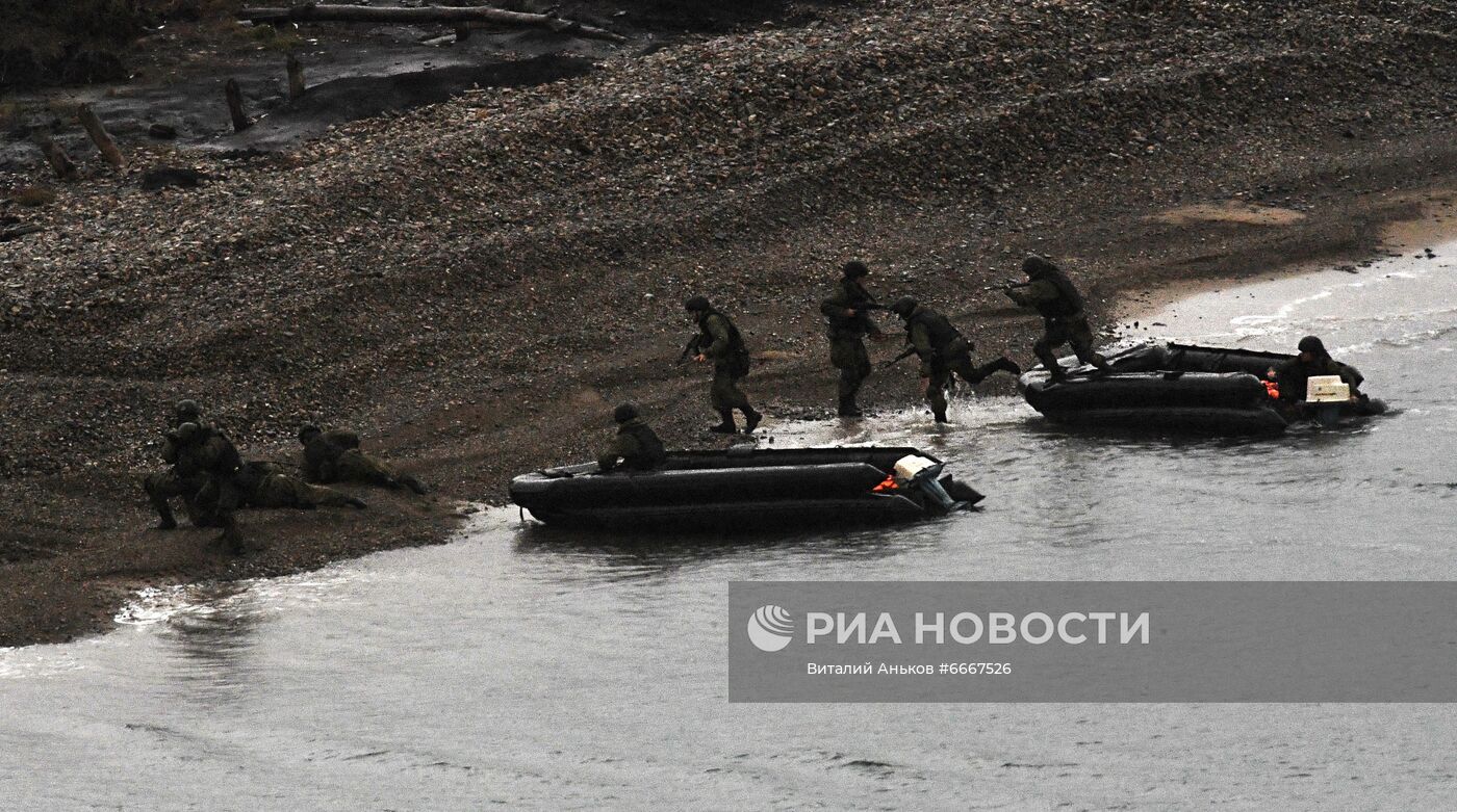 Учения Тихоокеанского флота в Приморье. День второй