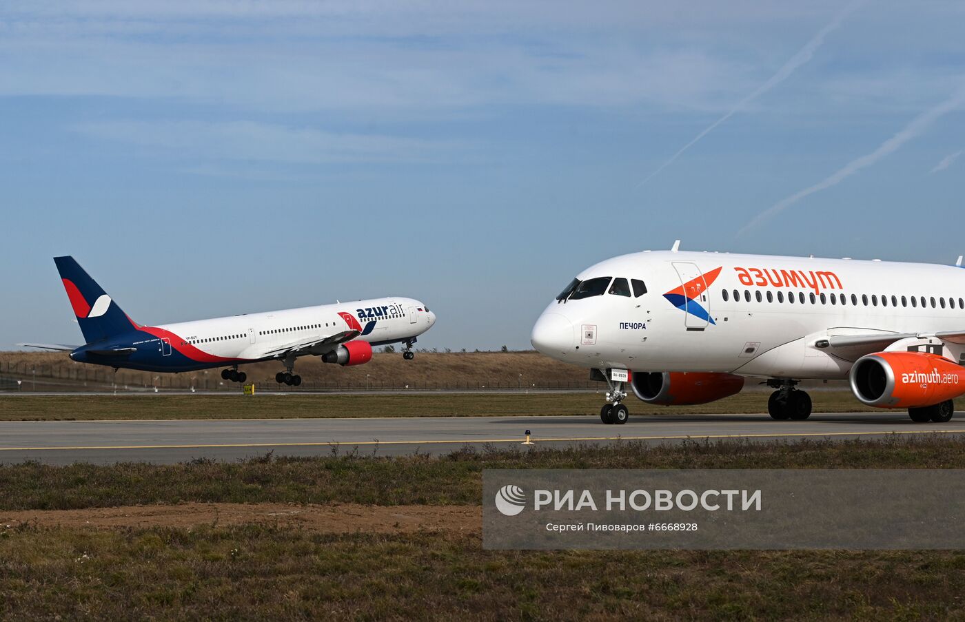 Работа аэропорта Платов в Ростове-на-Дону