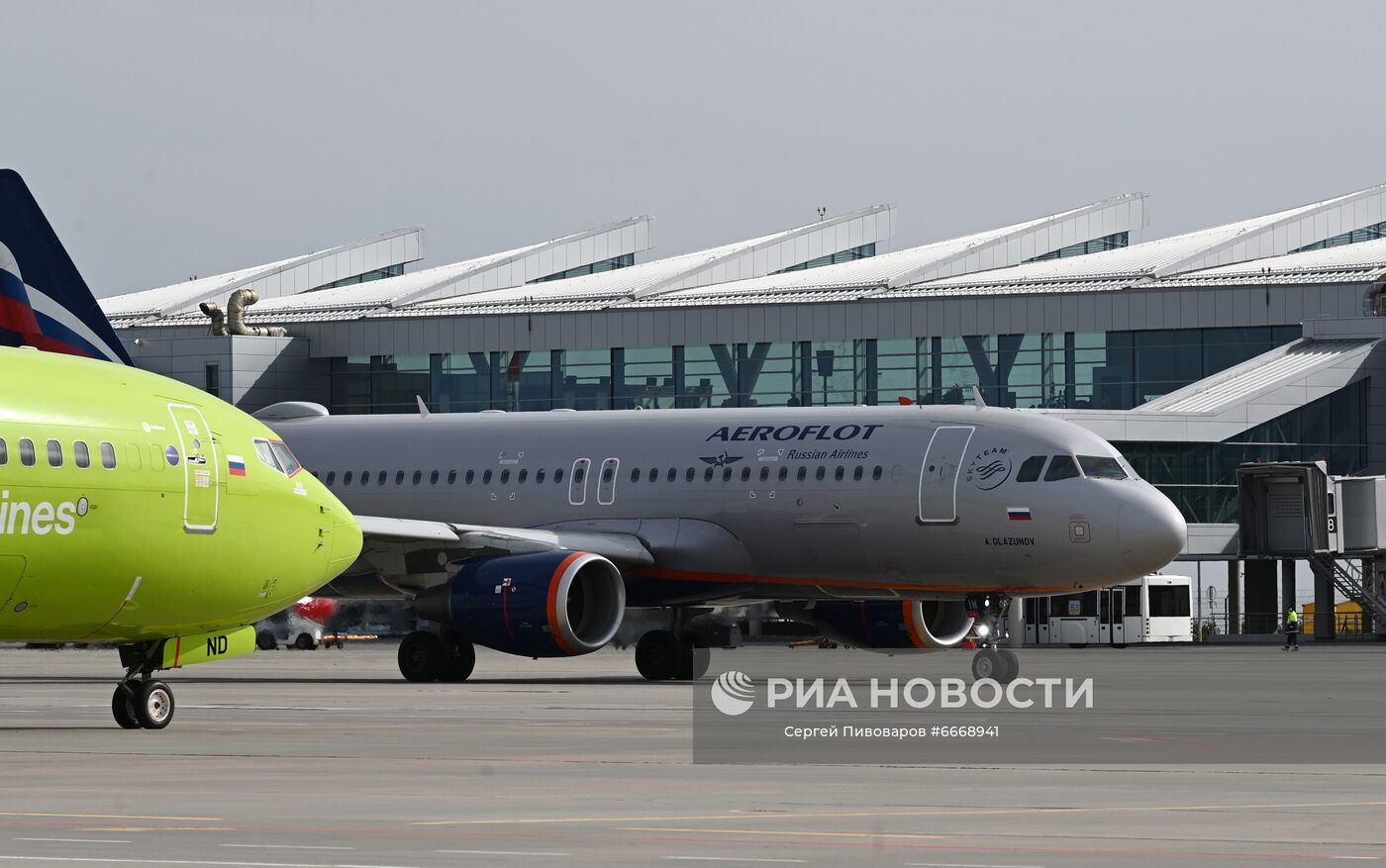 Работа аэропорта Платов в Ростове-на-Дону