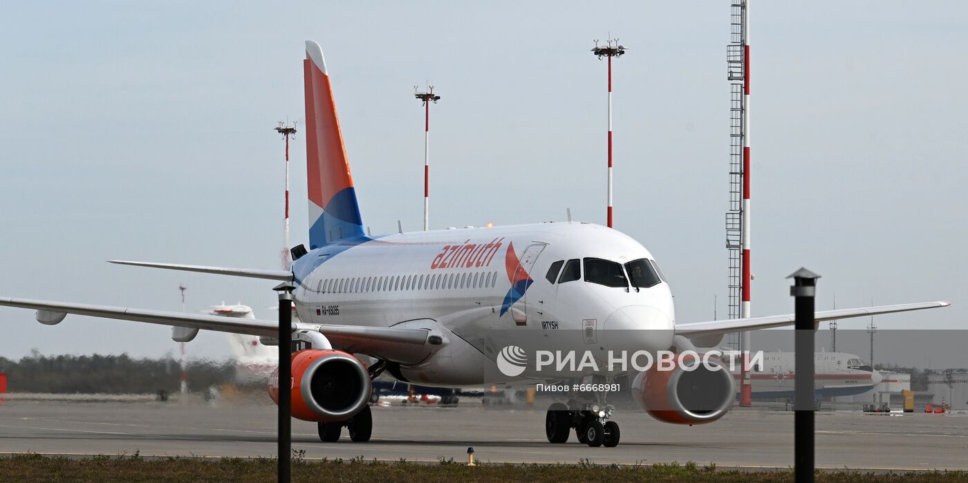 Работа аэропорта Платов в Ростове-на-Дону