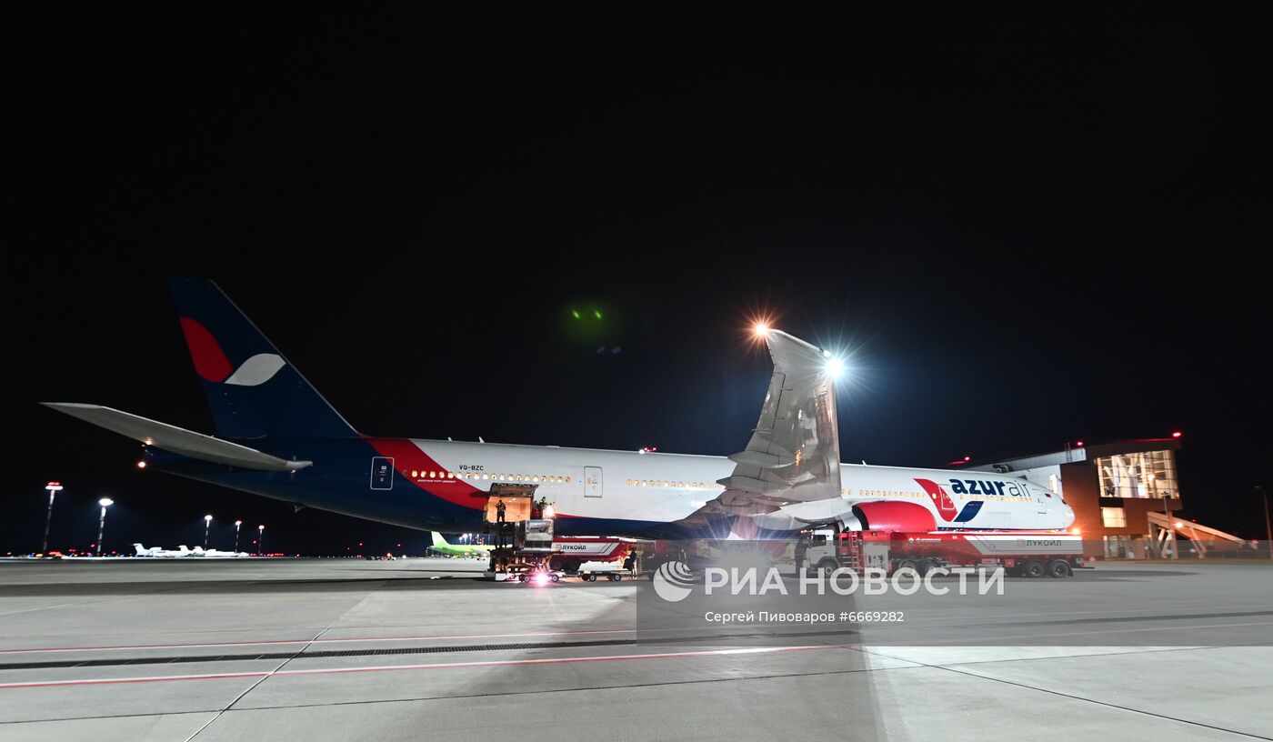 Работа аэропорта Платов в Ростове-на-Дону