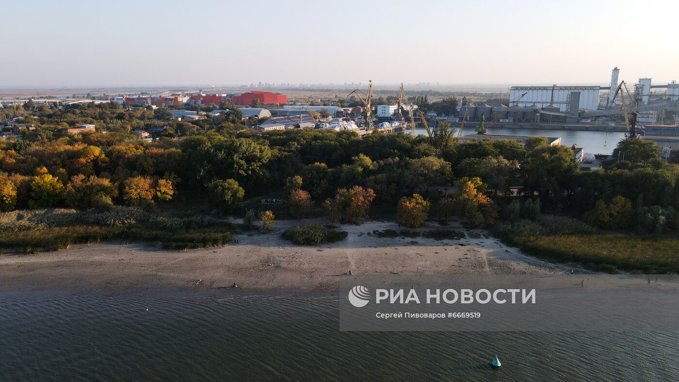 Обмеление Дона в Ростове-на-Дону