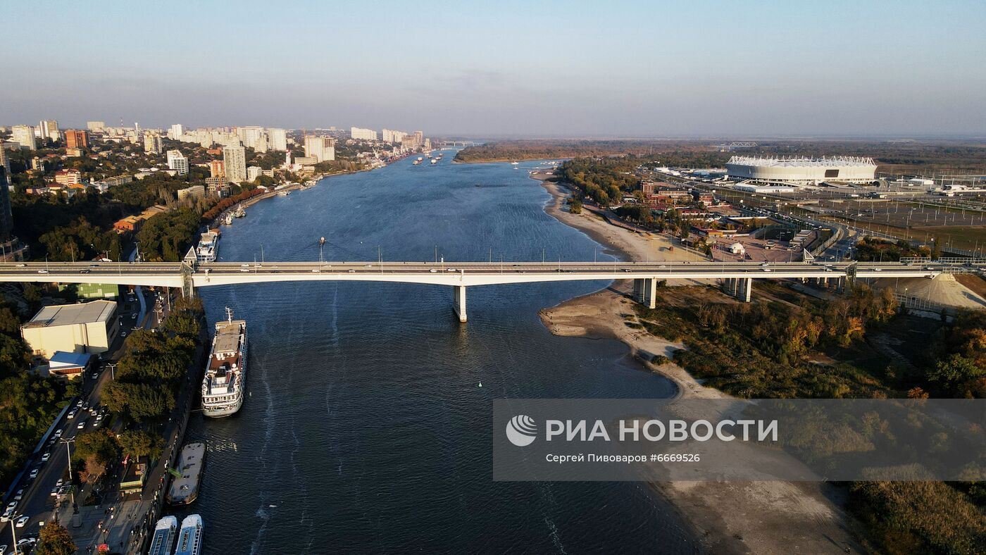 Обмеление Дона в Ростове-на-Дону