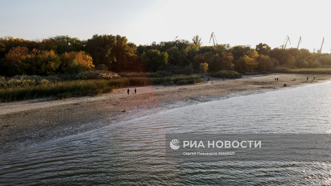 Обмеление Дона в Ростове-на-Дону