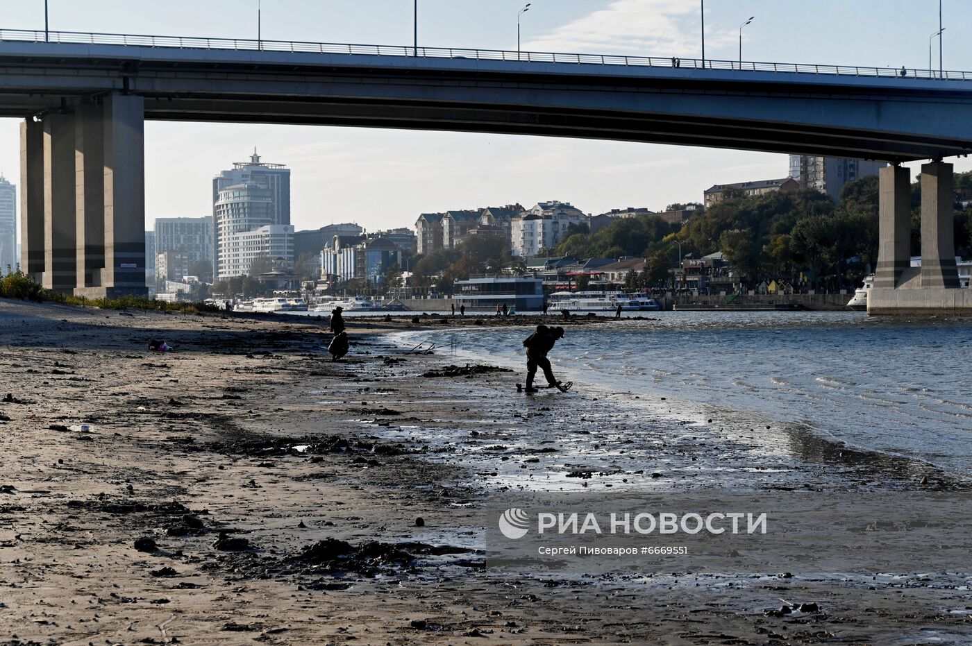 Обмеление Дона в Ростове-на-Дону