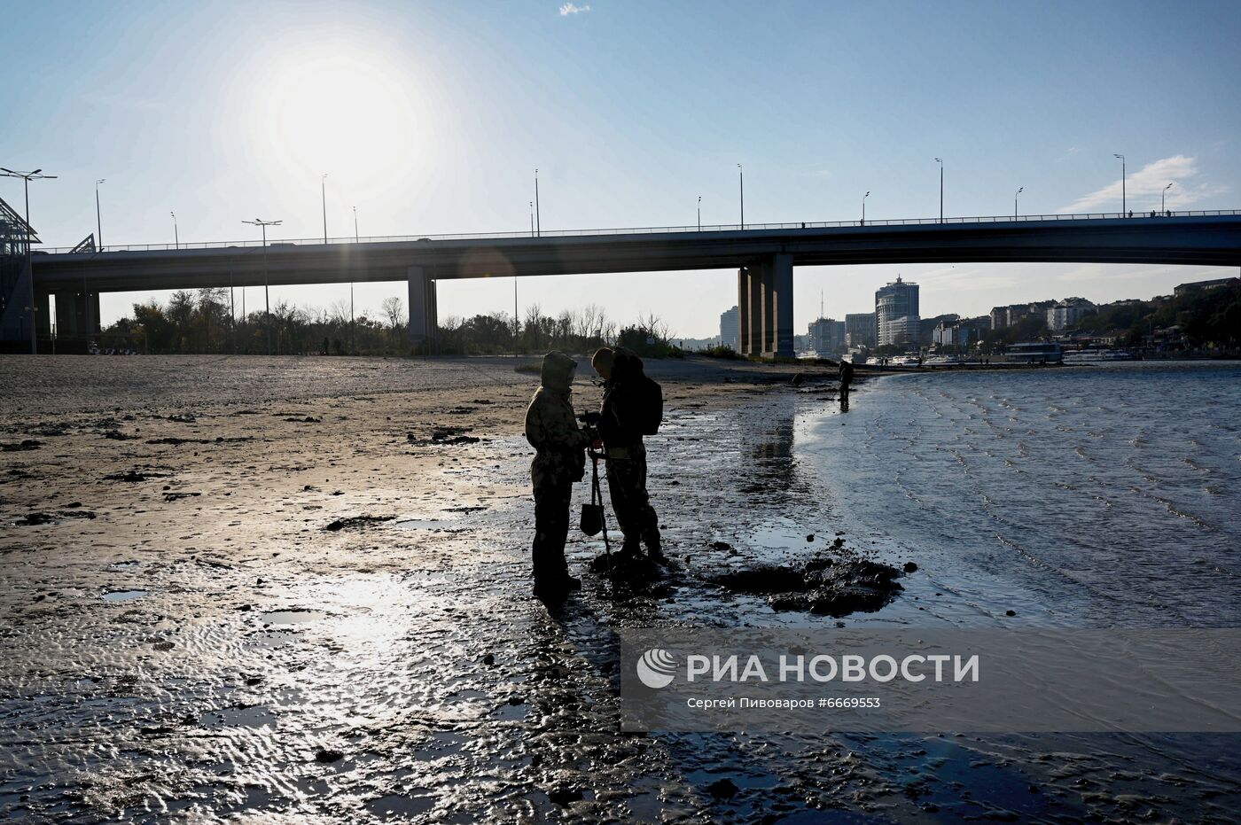 Обмеление Дона в Ростове-на-Дону