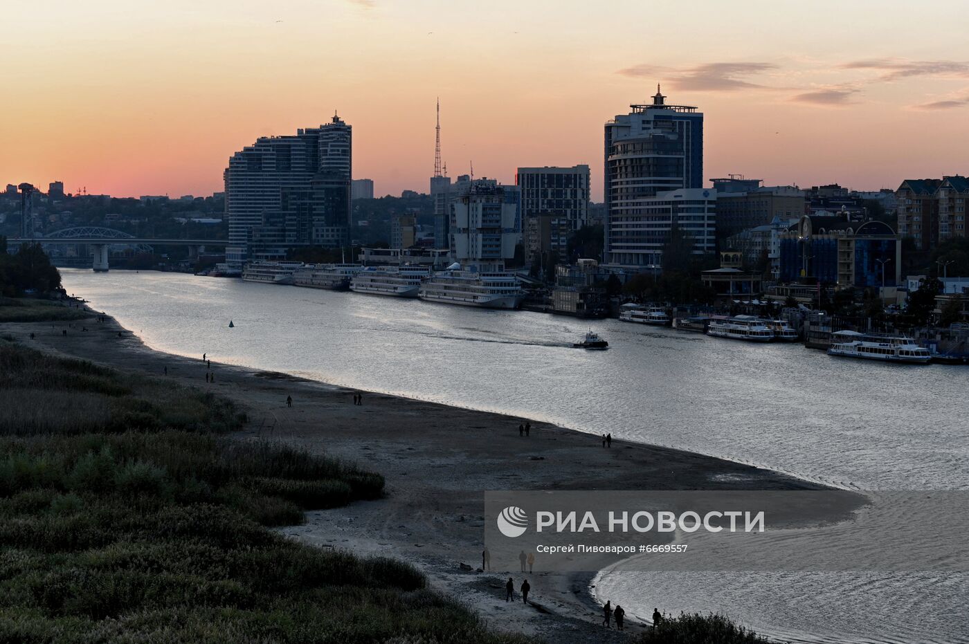 Обмеление Дона в Ростове-на-Дону