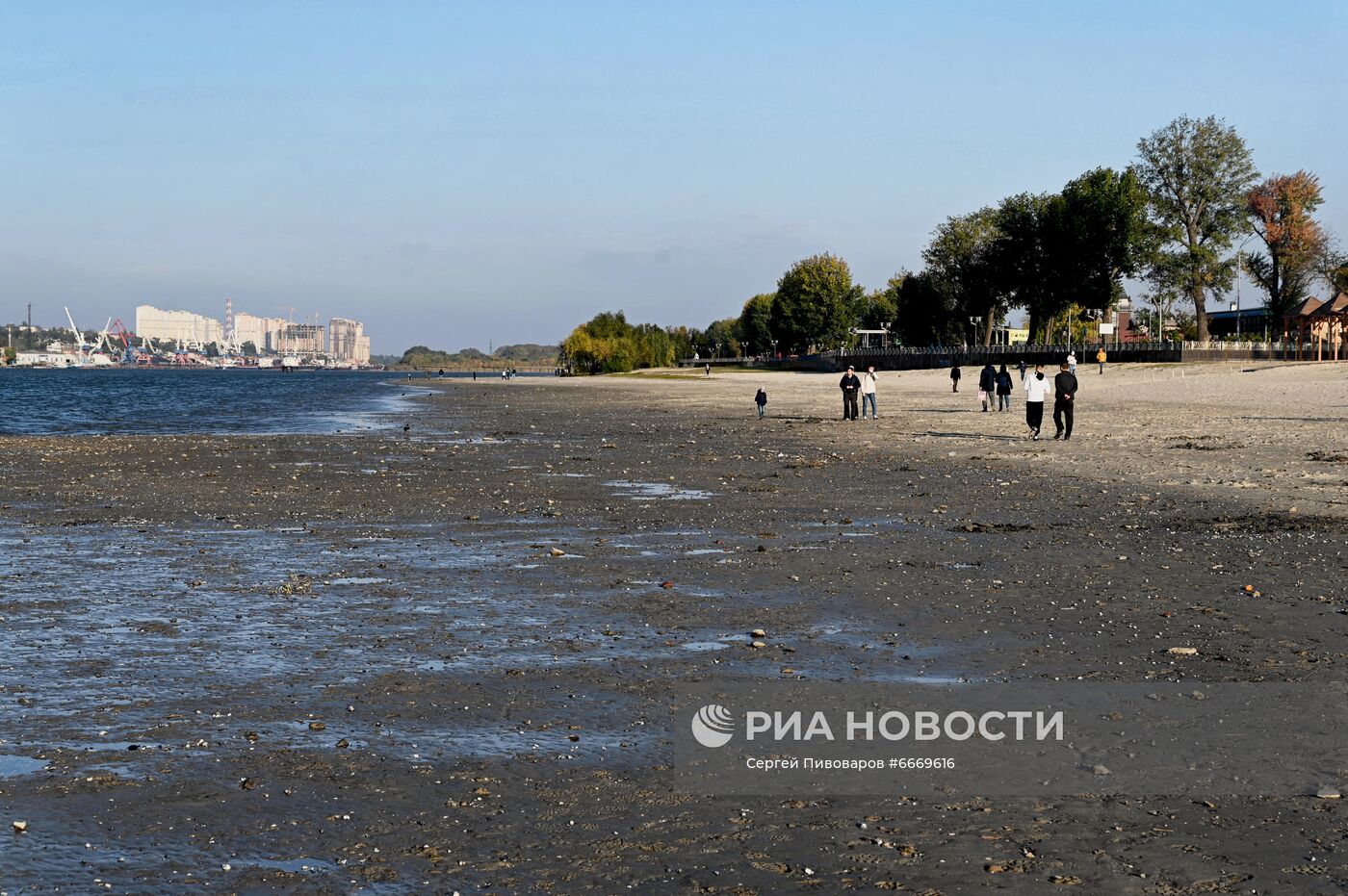 Обмеление Дона в Ростове-на-Дону