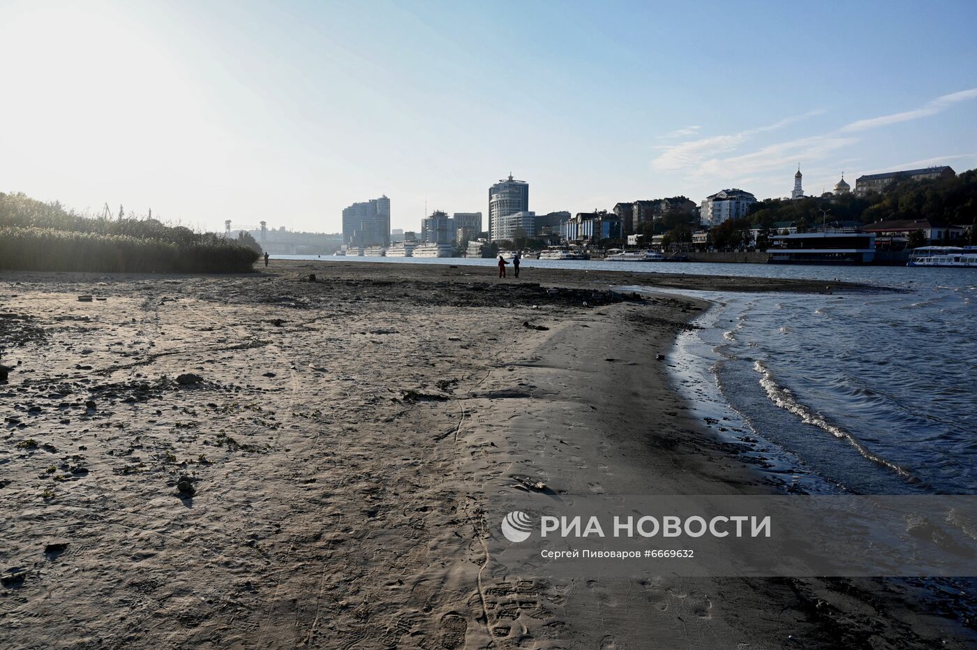 Обмеление Дона в Ростове-на-Дону