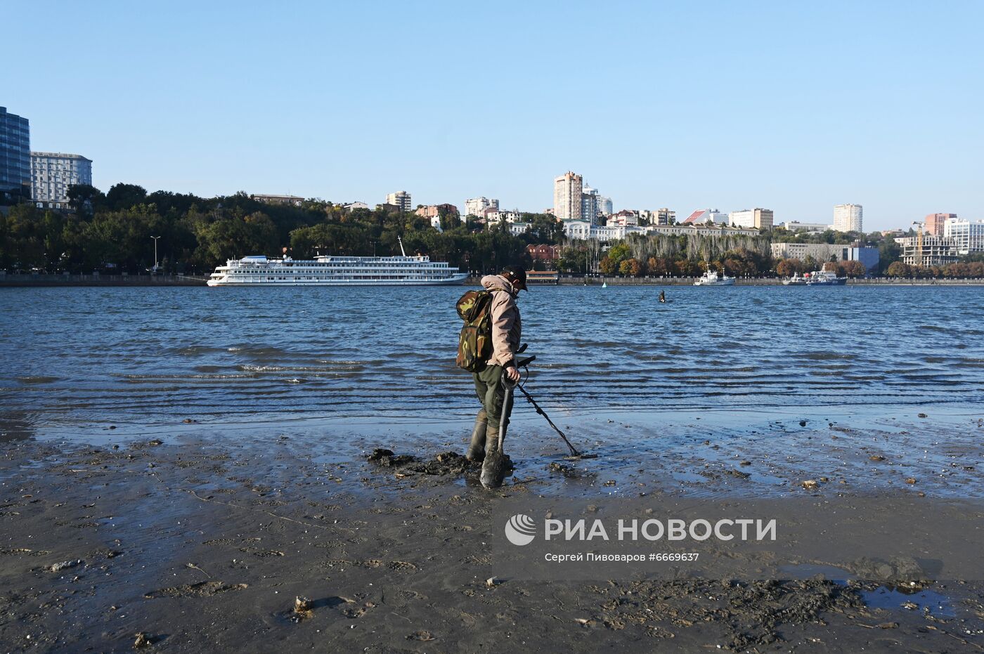 Обмеление Дона в Ростове-на-Дону