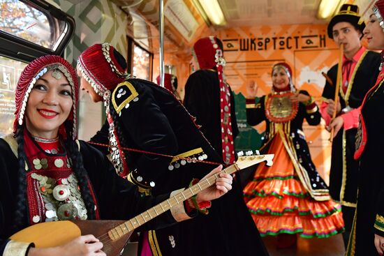 Запуск тематического поезда, посвященного Дню Республики Башкортостан