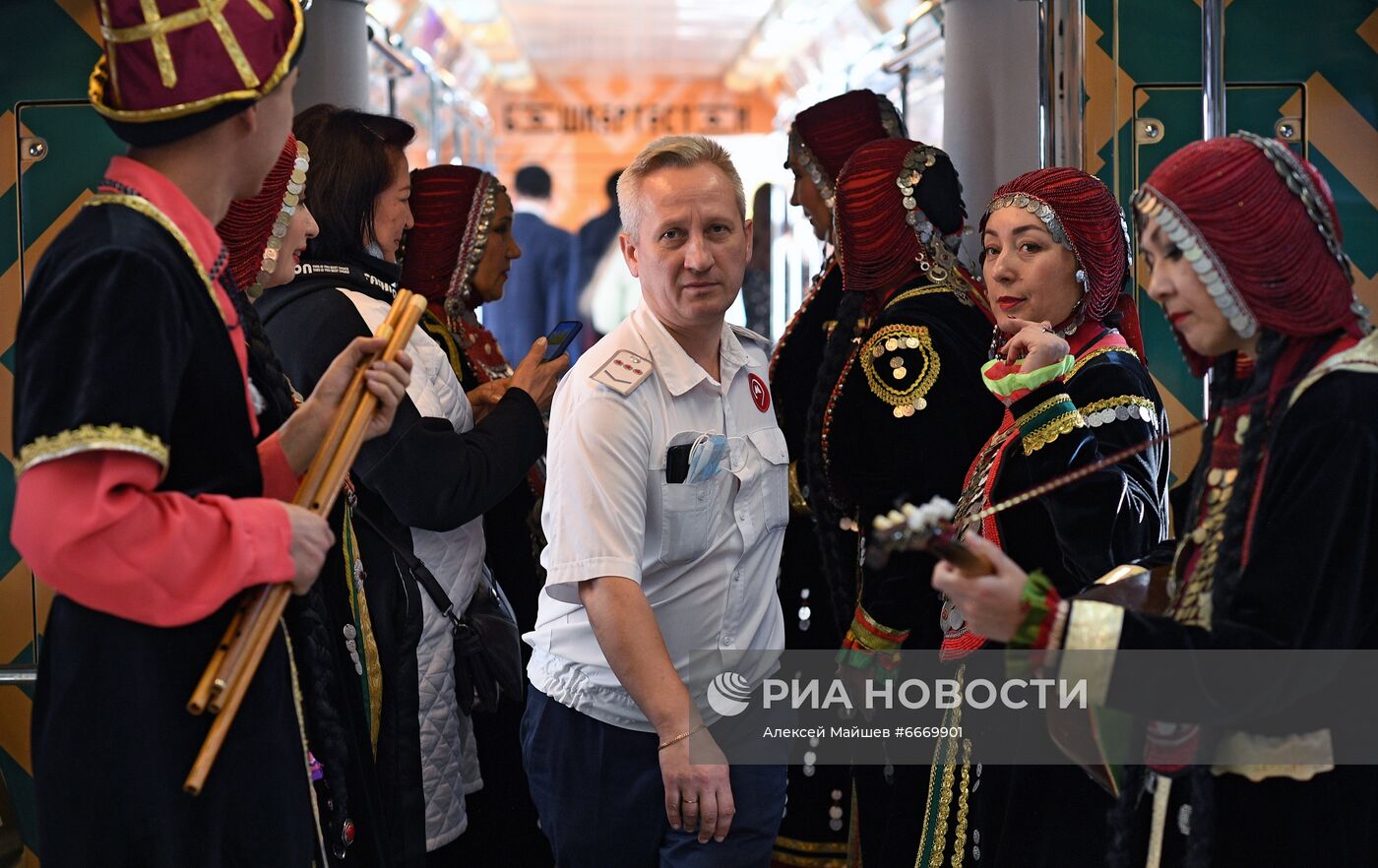 Запуск тематического поезда, посвященного Дню Республики Башкортостан