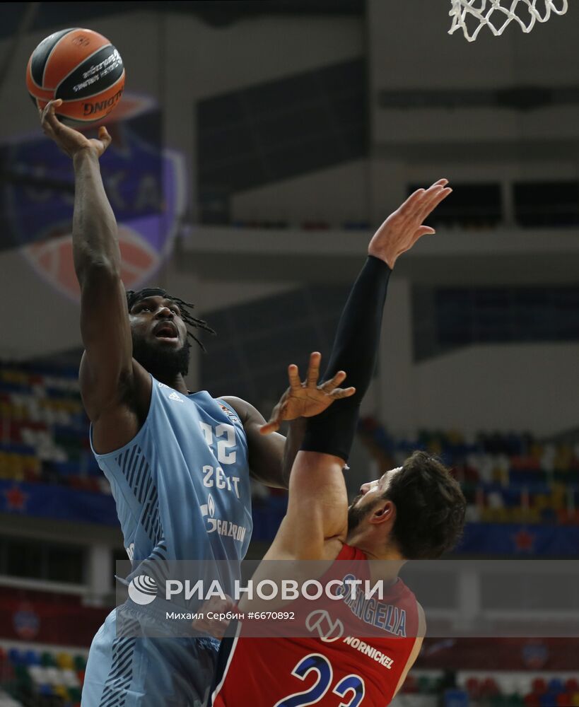Баскетбол. Евролига. Матч ЦСКА - "Зенит"