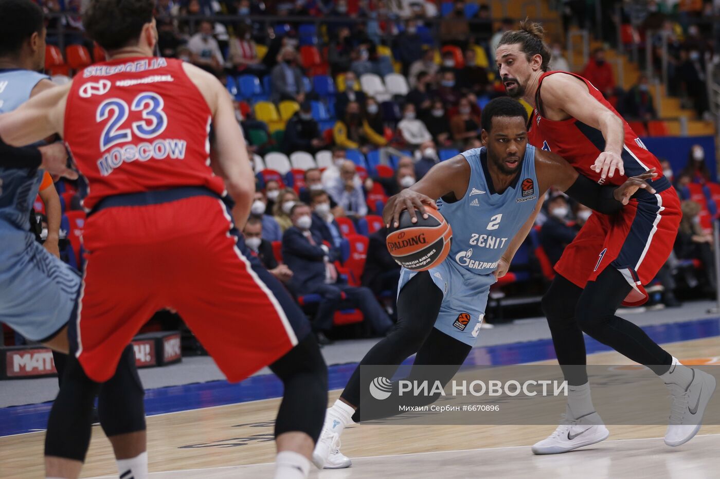 Баскетбол. Евролига. Матч ЦСКА - "Зенит"