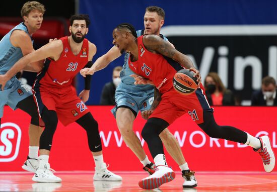 Баскетбол. Евролига. Матч ЦСКА - "Зенит"