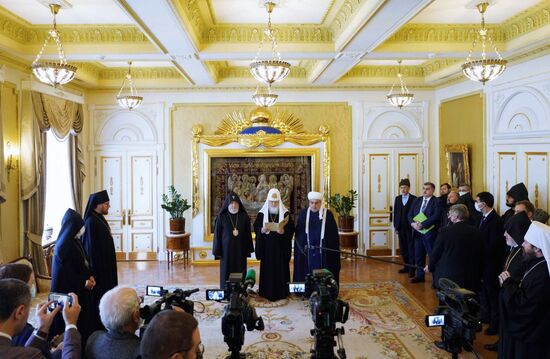 Встреча духовных лидеров России, Армении и Азербайджана в Москве