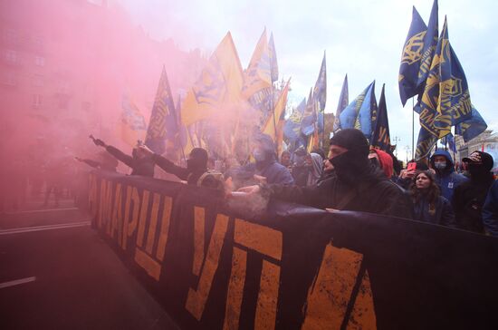 Марш националистов в честь Дня защитника Украины