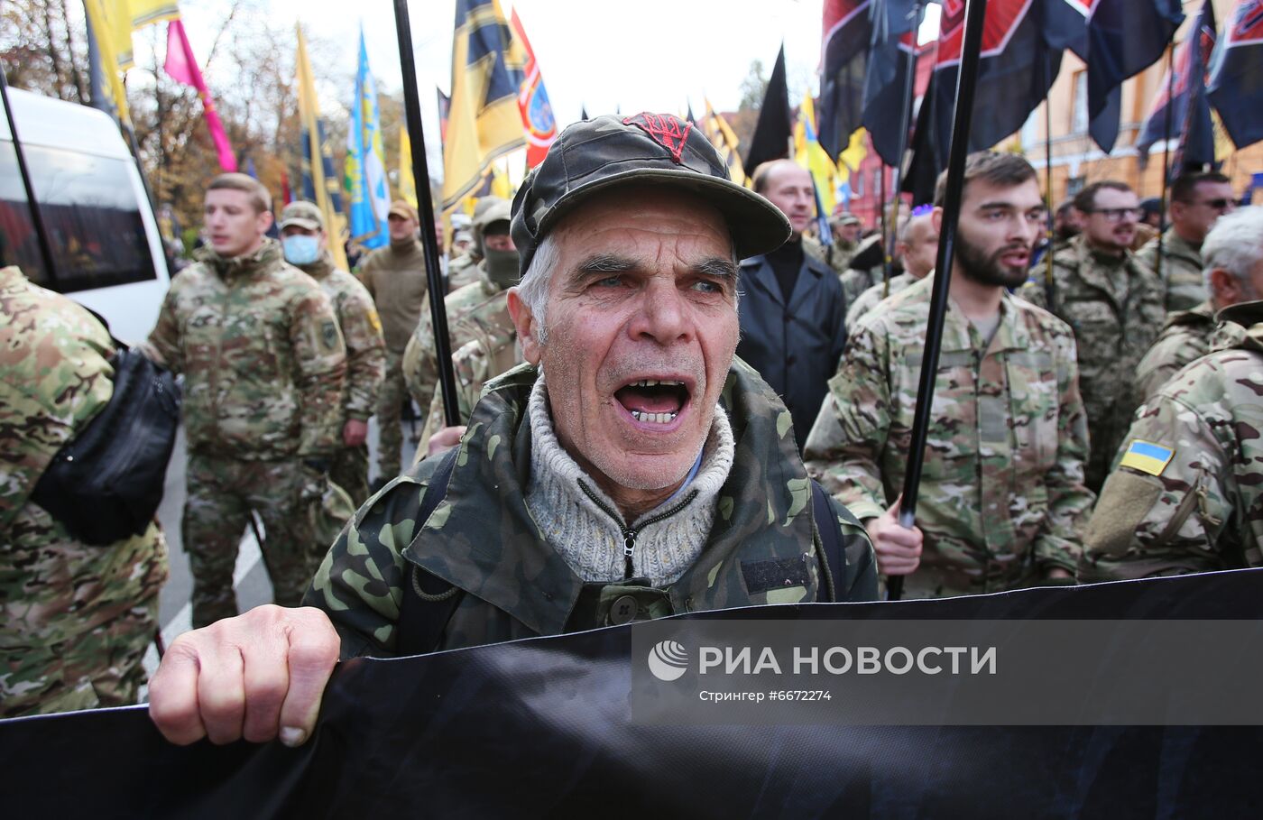 Марш националистов в честь Дня защитника Украины