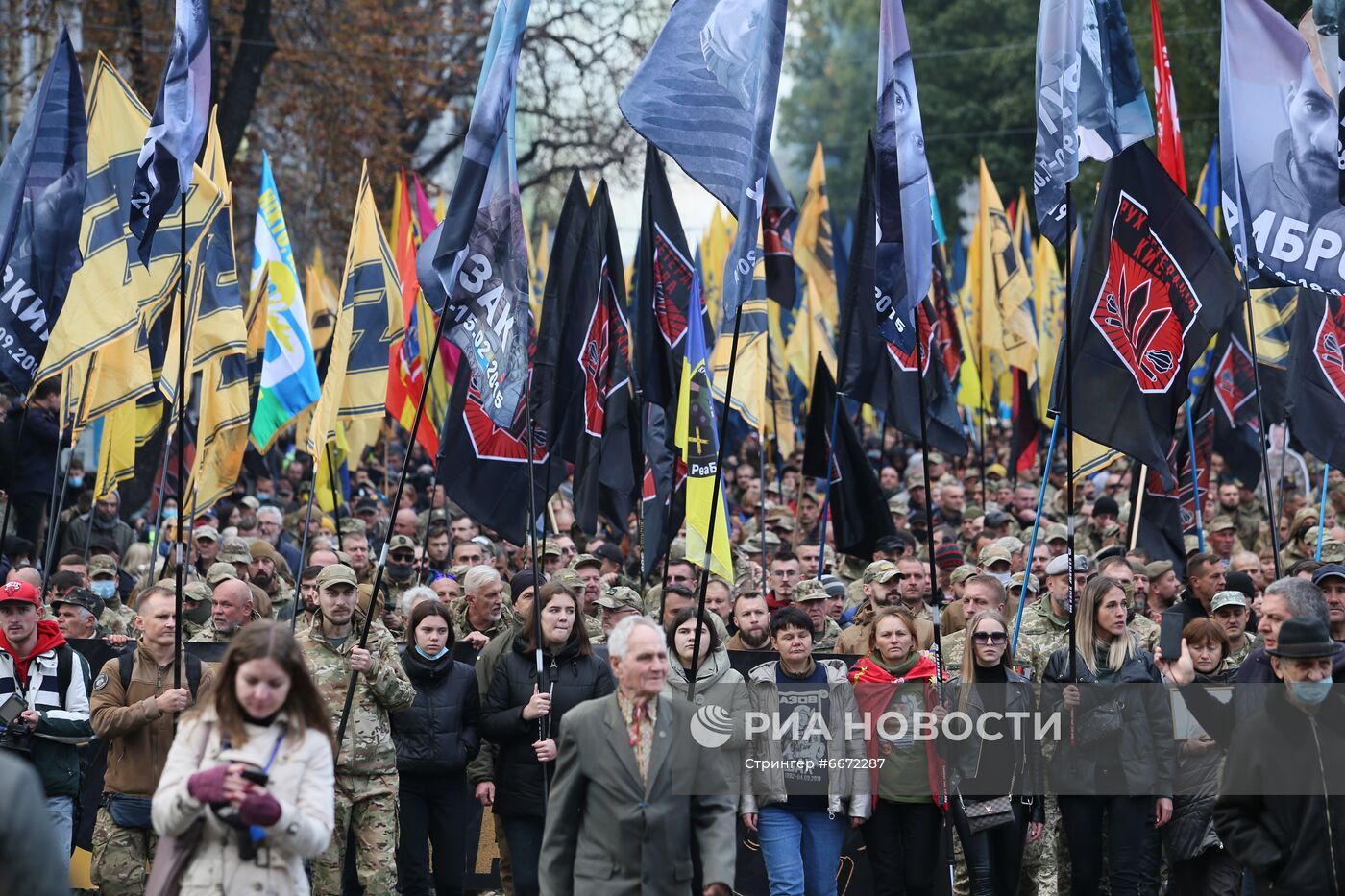 Марш националистов в честь Дня защитника Украины