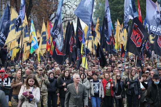 Марш националистов в честь Дня защитника Украины