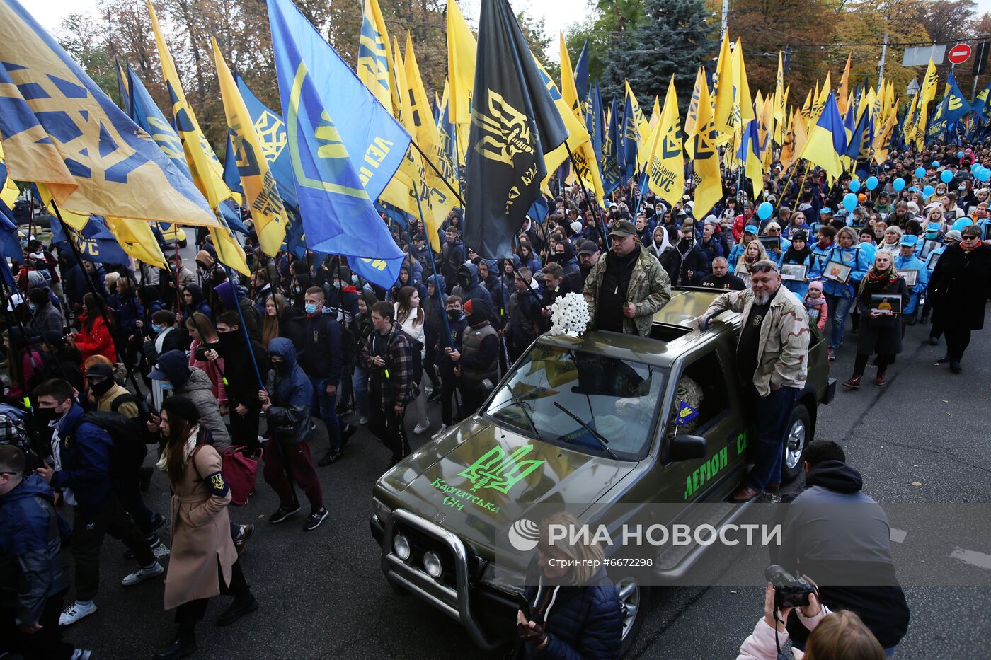 Марш националистов в честь Дня защитника Украины