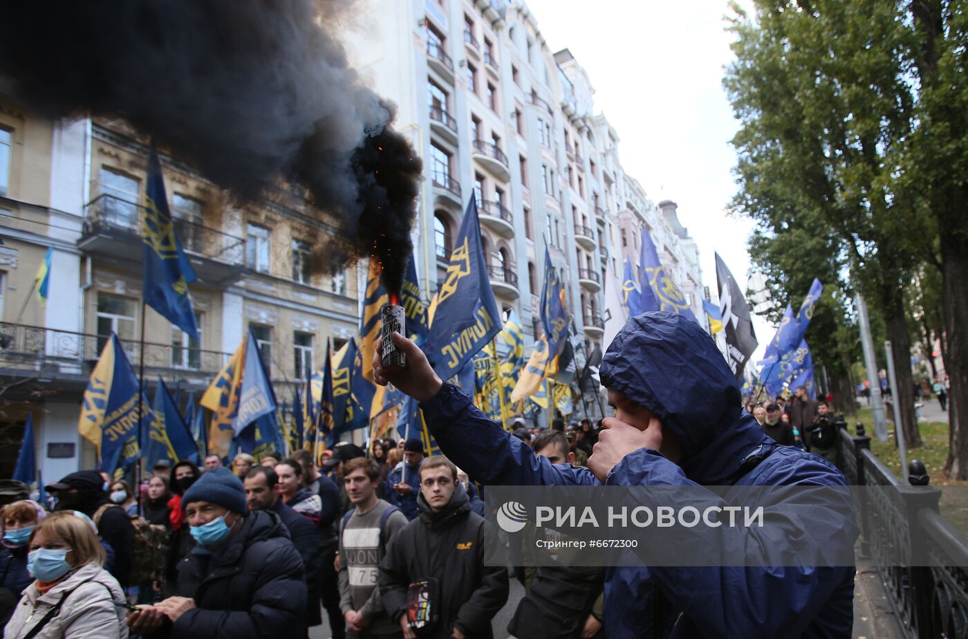 Марш националистов в честь Дня защитника Украины