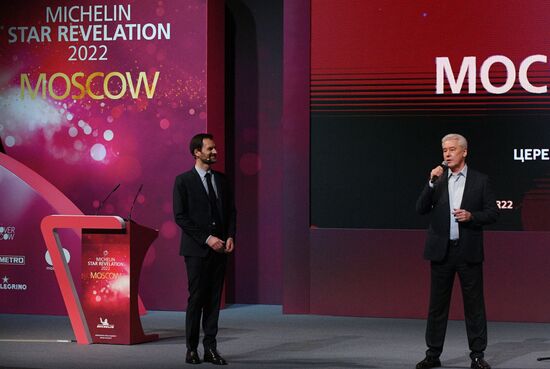 Церемония вручения звезд Michelin московским ресторанам