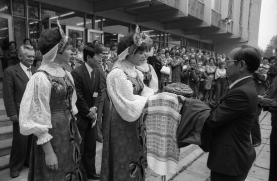 Японская делегация Рабочего университета в Москве