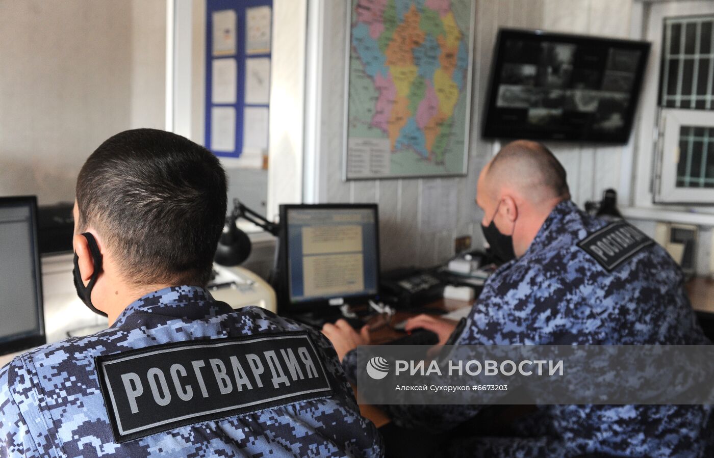 Работа Росгвардии в Тамбове