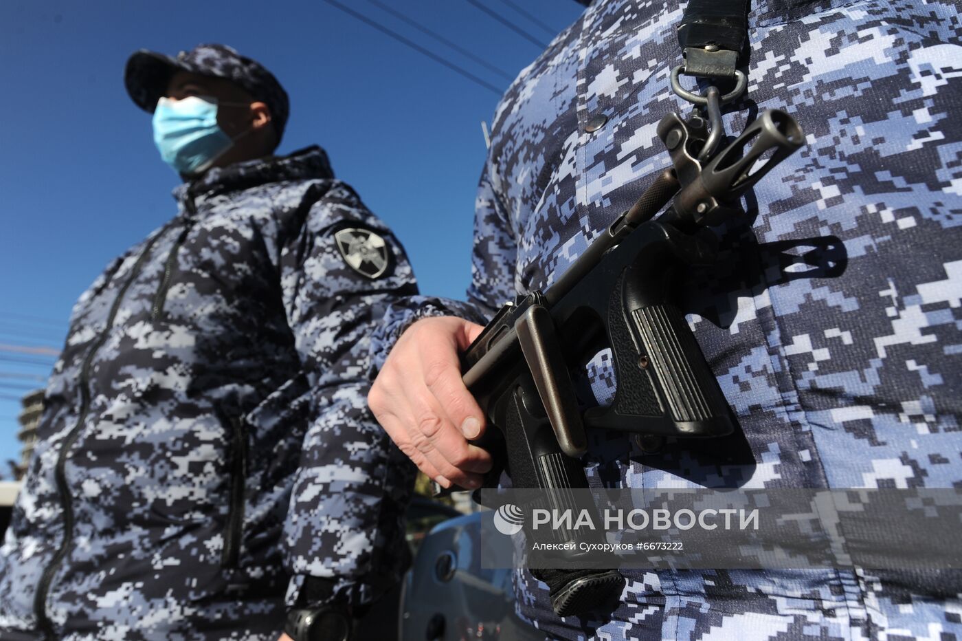 Работа Росгвардии в Тамбове