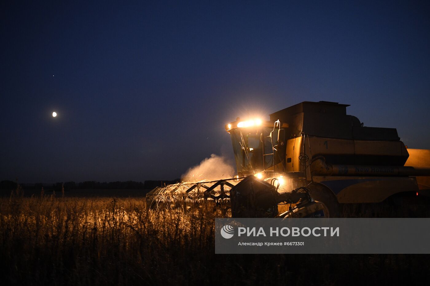 Сбор урожая в Новосибирской области