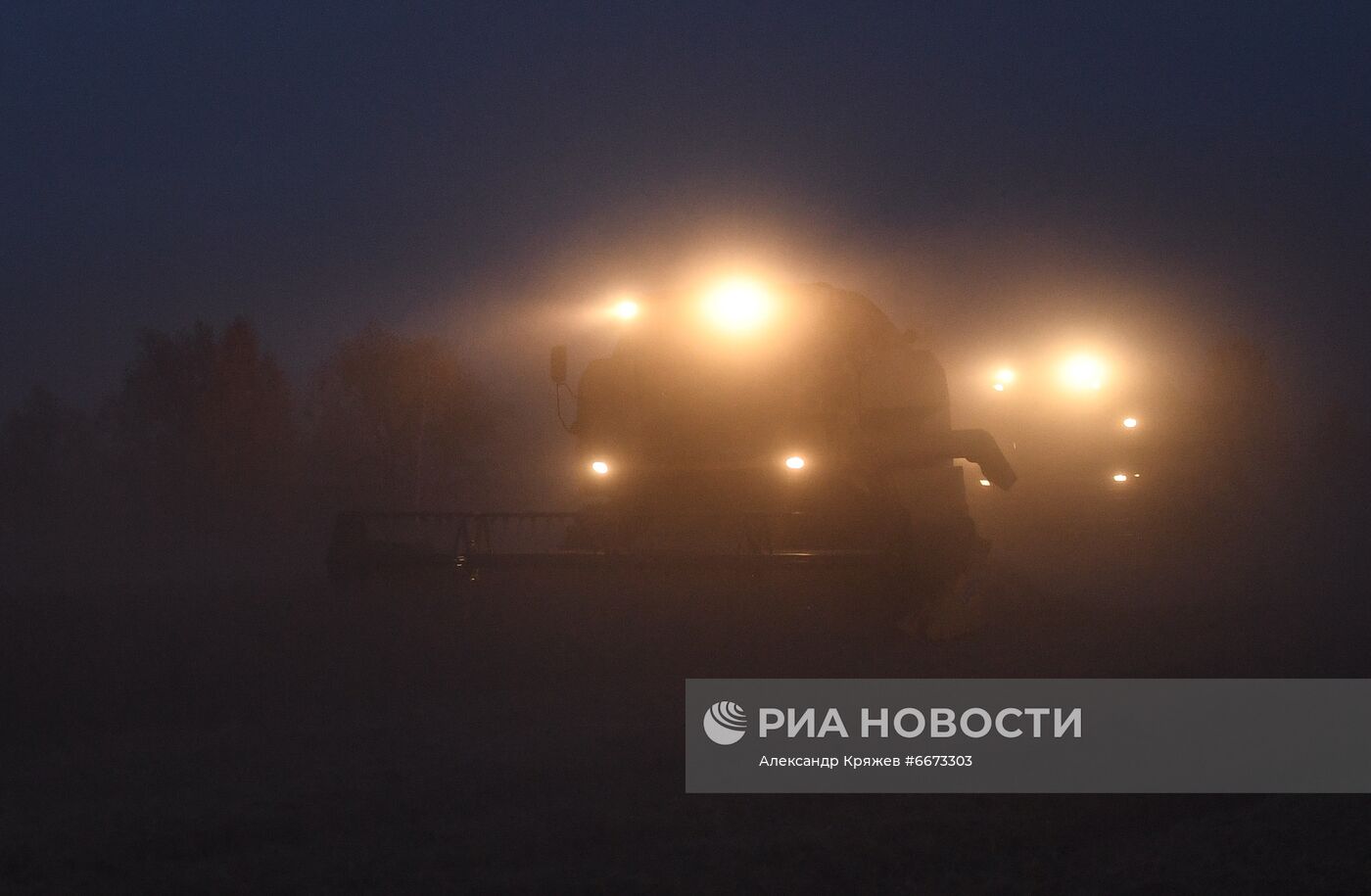 Сбор урожая в Новосибирской области