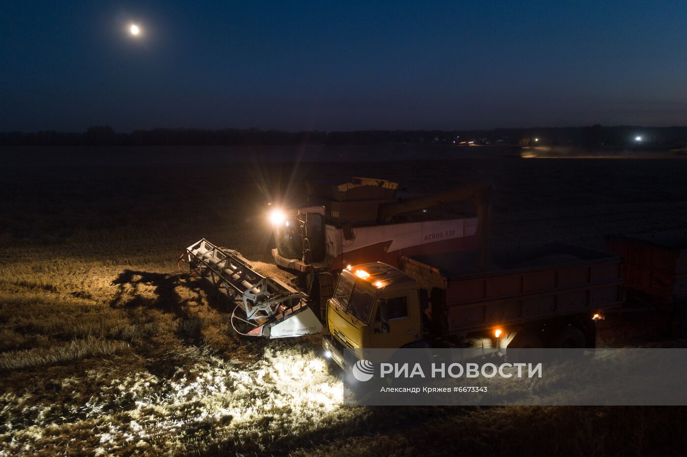 Сбор урожая в Новосибирской области