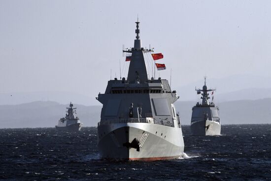 Российско-китайские учения "Морское взаимодействие - 2021"