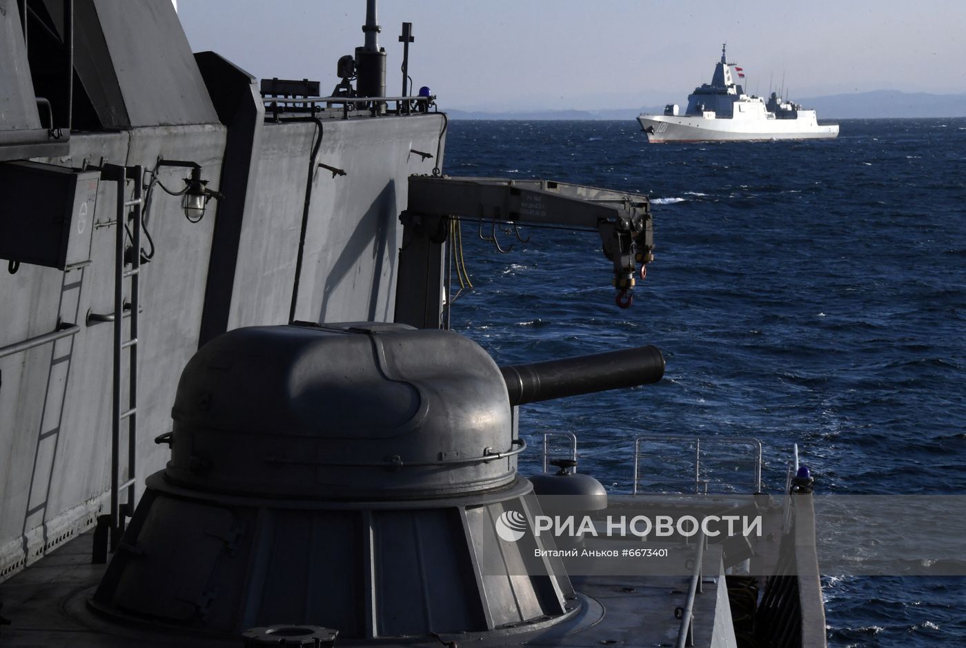 Российско-китайские учения "Морское взаимодействие - 2021"
