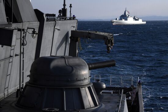 Российско-китайские учения "Морское взаимодействие - 2021"