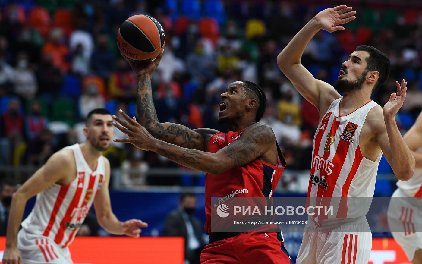 Баскетбол. Евролига. Матч ЦСКА - "Црвена Звезда"