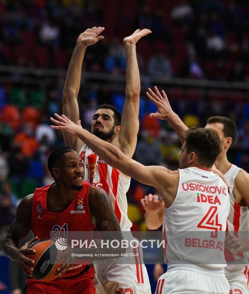 Баскетбол. Евролига. Матч ЦСКА - "Црвена Звезда"