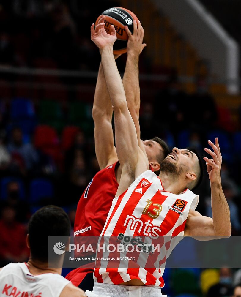 Баскетбол. Евролига. Матч ЦСКА - "Црвена Звезда"