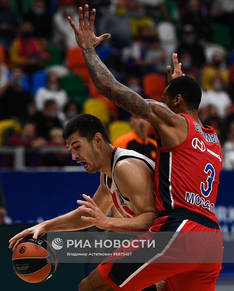 Баскетбол. Евролига. Матч ЦСКА - "Црвена Звезда"