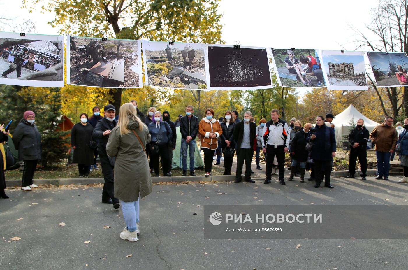 В Донецке разбит палаточный лагерь в знак протеста против бездействия ОБСЕ