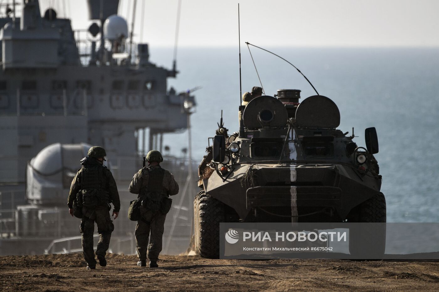 Учения Черноморского флота в Крыму