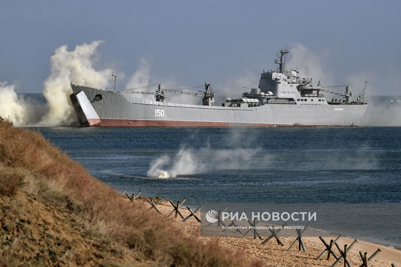 Учения Черноморского флота в Крыму