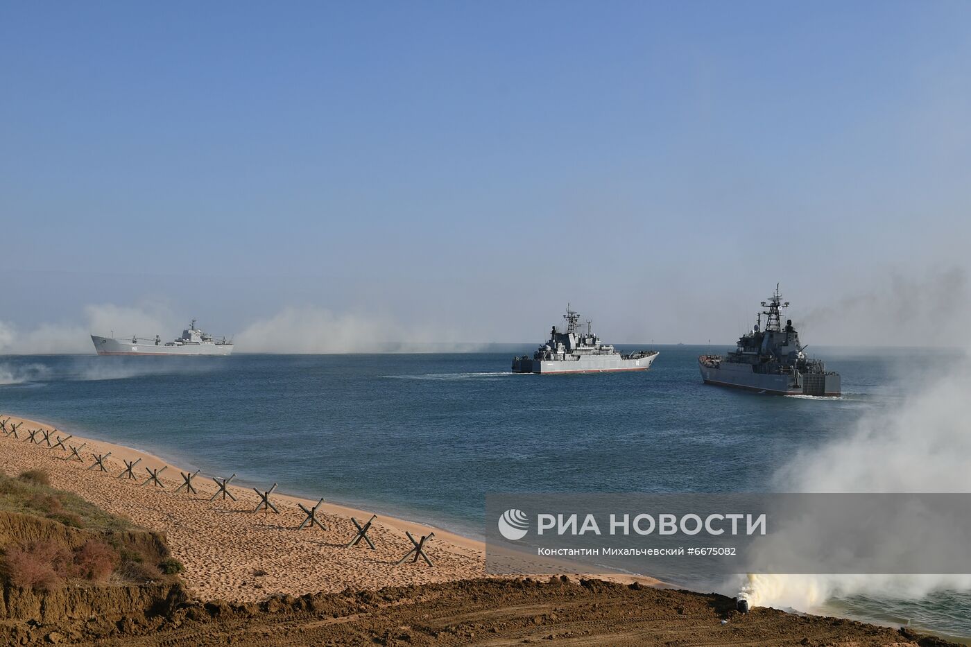 Учения Черноморского флота в Крыму