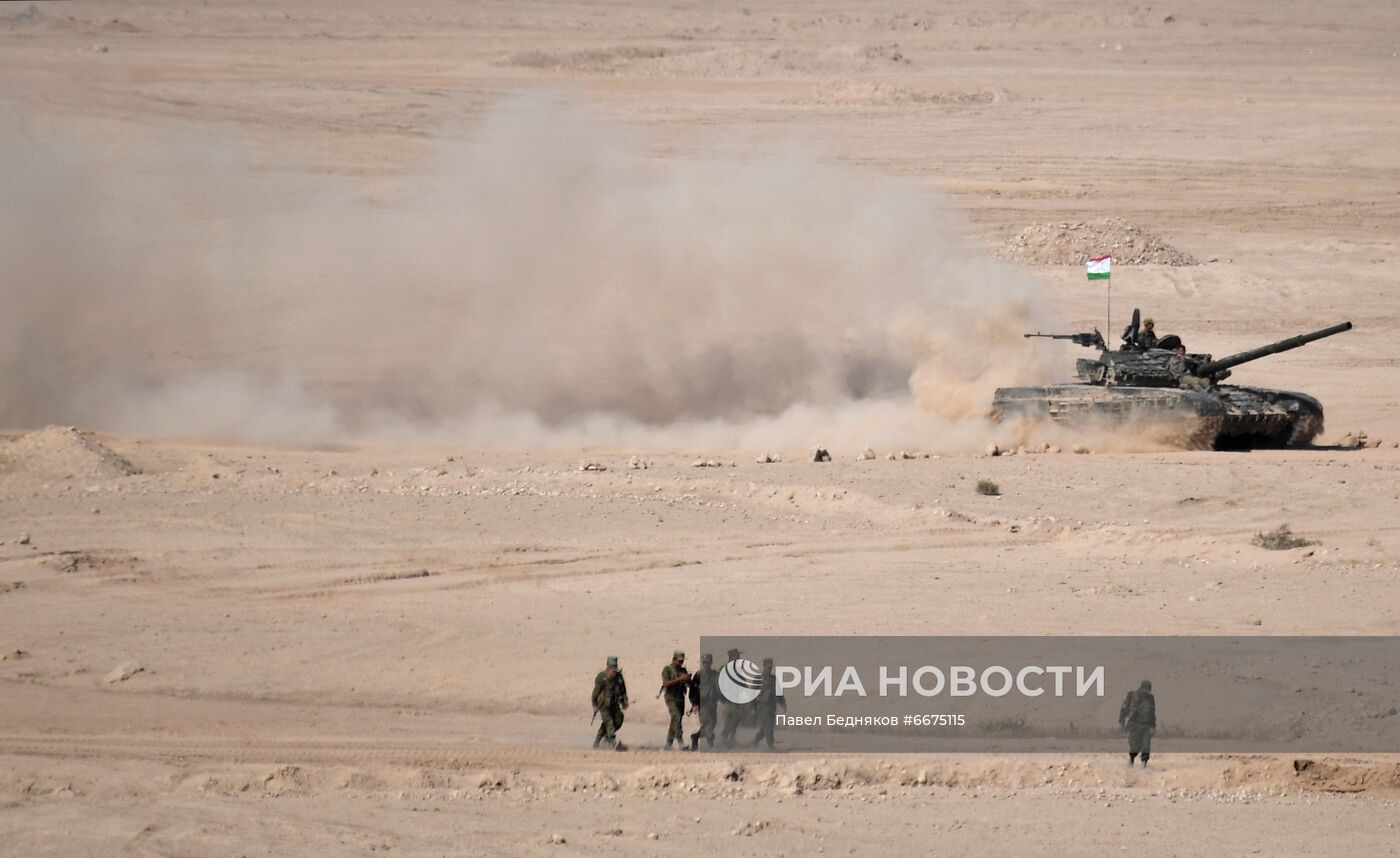 Учения сил ОДКБ в Таджикистане