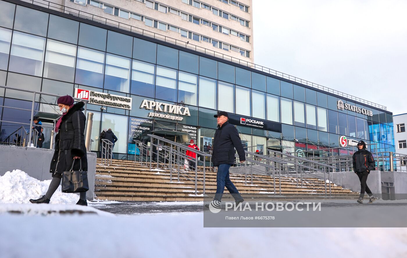 Первый снег в Мурманске