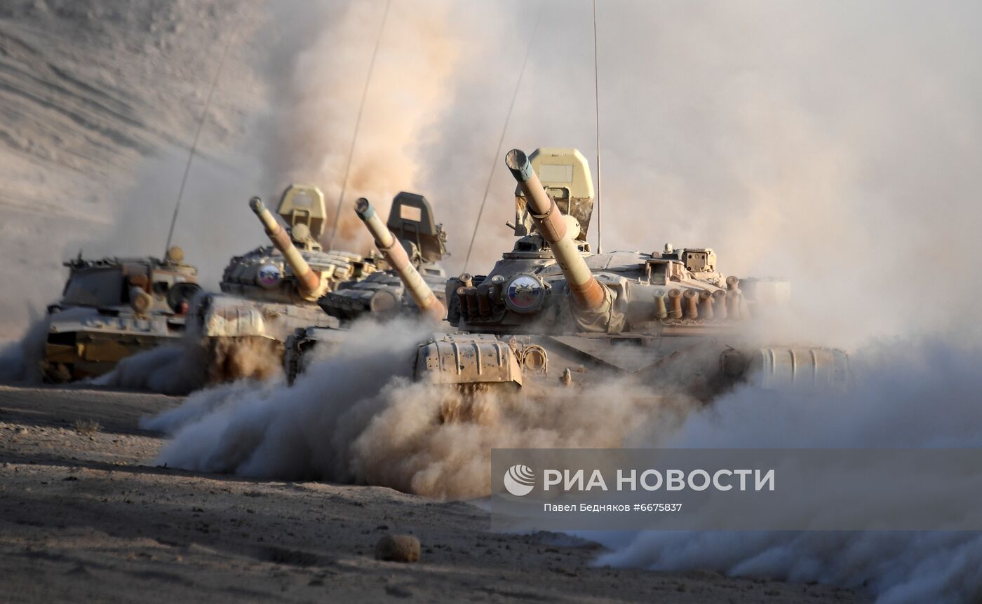 Учения сил ОДКБ в Таджикистане