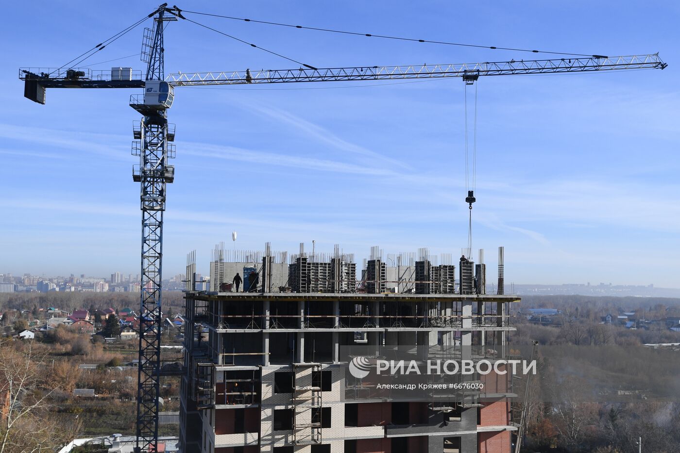 Строительство жилого комплекса "Я - Маяковский" в Новосибирске